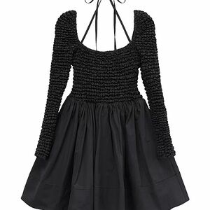 STAUD Black Cassidy Minidress